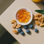 Omega-3 supplements with walnuts and blueberries used to support brain recovery after a concussion